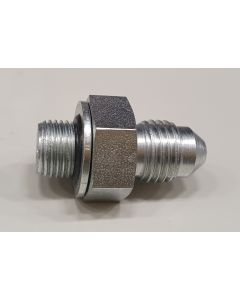 Coupling, straight JIC 37°,tube 1/4" male - 1/8" BSPP male